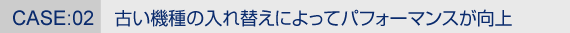 Case2. 古い機種の入れ替えによってパフォーマンスが向上